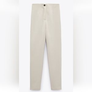 NWT Zara Women's Leggings Ecru/Light Beige, Size M